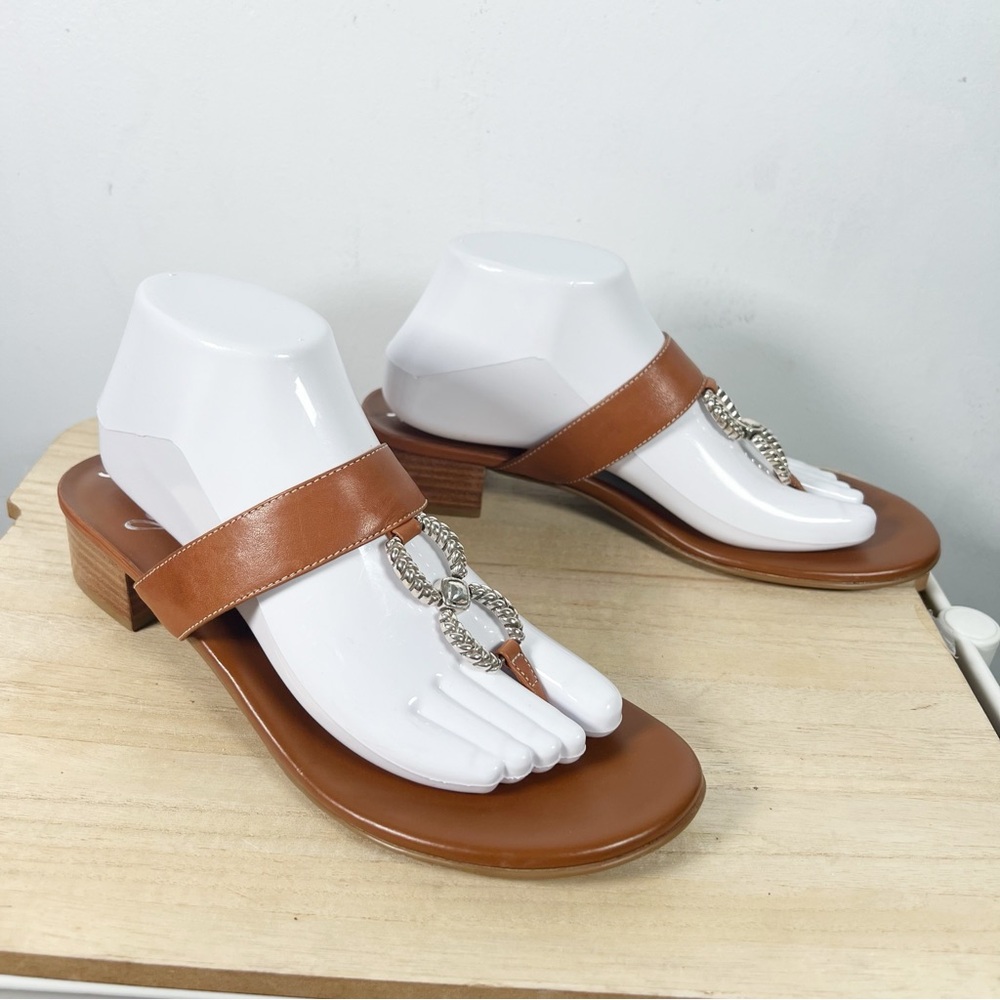 Brighton Brown Sandals with Silver Accents